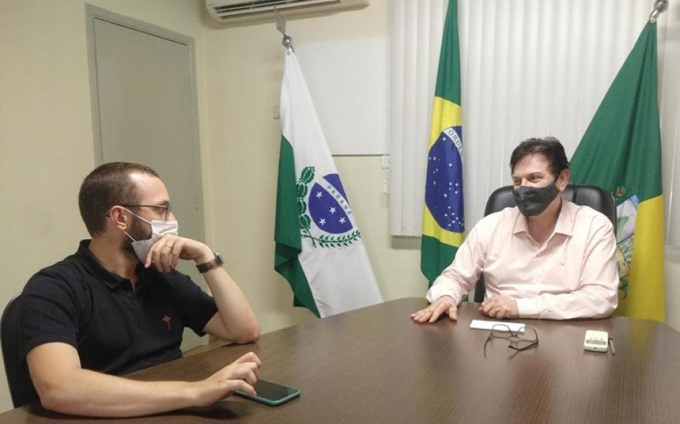 Com o prefeito de Ibiporã, José Maria Ferreira - Foto: Divulgação