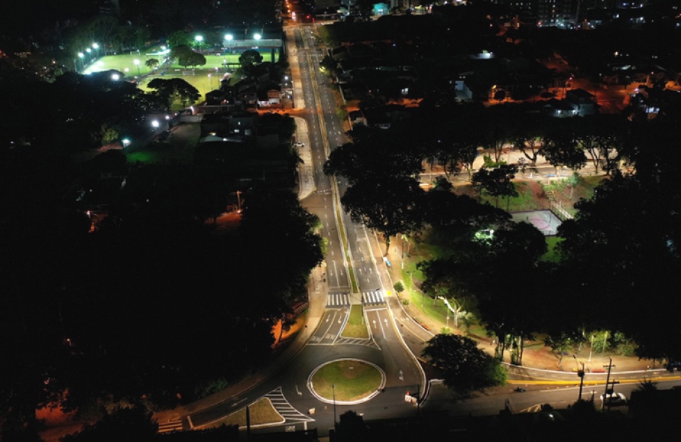 Iluminação de LED no Zerão em Londrina - Foto: Divulgação
