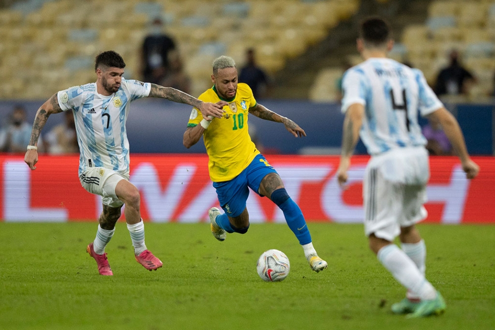 Brasil x Argentina pela final da Copa América 2021. Neymar. Lucas Figueiredo/CBF