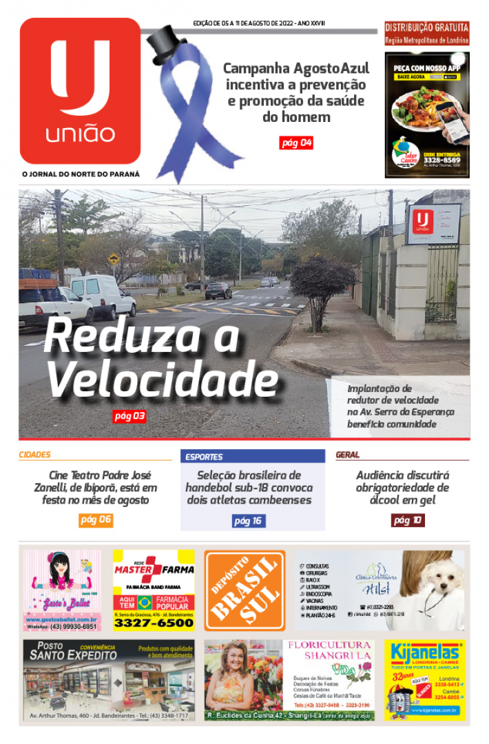 Capa do Jornal União Edição Nº 00638